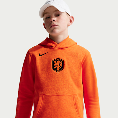 Netherlands Club Older Kids' (Boys') Nike Football Pullover Hoodie